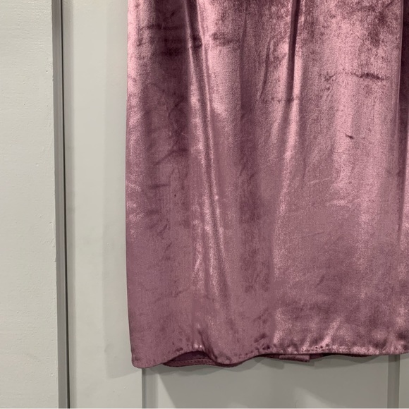 Vince Panne Velvet Purple Midi Skirt Size 4 - Picture 8 of 10